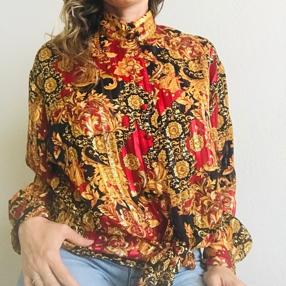 Vintage Tops - Fabulous vintage blouse Size 14